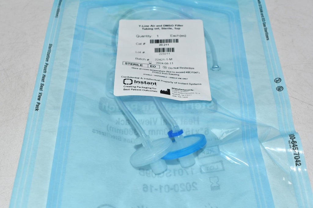 Lot of 11 NEW Instant Systems 20-211 Y-Line Air DMSO Filter Tubing 1up