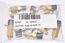 Lot of 12 NEW Parker, 1/4'' Adapters, Tube to Pipe Fittings