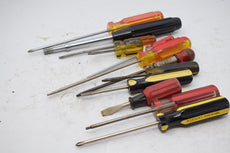 Lot of 12 Screwdriver Tools, Flathead Phillips & Others