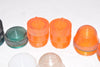 Lot of 12 Westinghouse 0T1 Lenses For Illuminated Switches, Amber, Red, Green, Clear