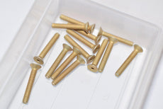Lot of 14 NEW McMaster-Carr 93401A108 Brass Screws