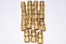 Lot of 15 NEW PARKER Brass 68-66 3/4'' Male Straight Pipe Fittings
