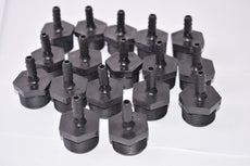 Lot of 17 NEW Hose Barb Pneumatic Fittings, 1'' Thread