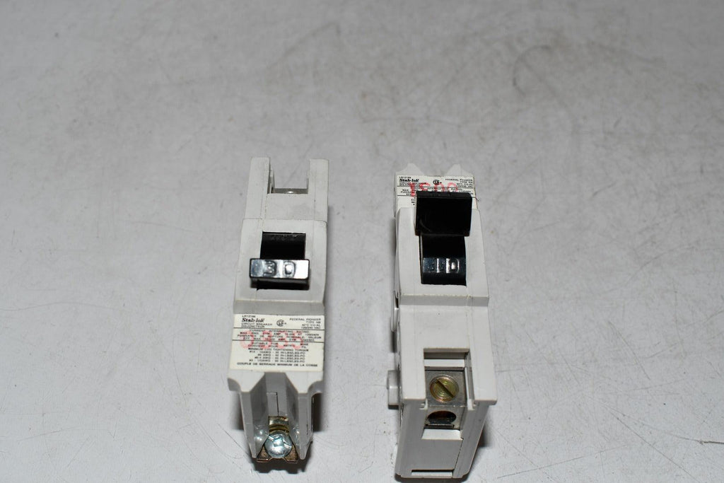 Lot of 2 Federal Pioneer Type-NA 20 Amp Circuit Breaker Stab-Lok LR12188