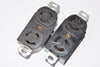 Lot of 2, Hubbell, Twist Lock, 15A. 125V, 3 Prong Plugs, USA