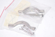 Lot of 2 NEW 1/2'' Pump Clamps, Stainless, Sanitary