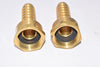 Lot of 2 NEW Brass Barb Hose Fittings 1/2'' x 15/16''