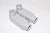 Lot of 2 NEW E121488 Conduit Outlet Body 1/2'' - No Cover