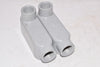 Lot of 2 NEW E121488 Conduit Outlet Body 1/2'' - No Cover