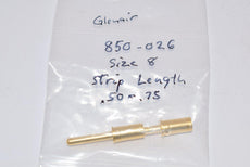 Lot of 2 NEW Glenair 850-026 Size 8, Strip Length .50 - .75