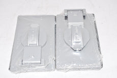 Lot of 2 NEW Hubbell-Bell 5155-0 Single Gang Device Cover