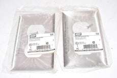 Lot of 2 NEW Hubbell Wiring 1-Gang Duplex Wall Plate 302/304 Stainless Steel SS8