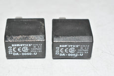 Lot of 2 NEW Numatics DA-0050-U U1 Solenoid Coil Plug 12vdc
