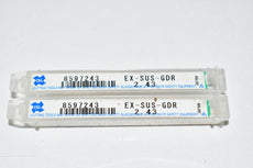 Lot of 2 NEW OSG 8597243 2.43 mm EXSUSGDR Ex-Gold Drill