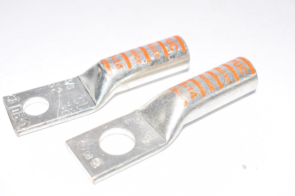 Lot of 2 NEW PennUnion PUC BBLU3/0 Orange B14 Terminal Lugs