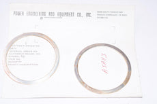 Lot of 2 NEW Power Engineering And Equipment Co Valve Gaskets - 2-3/8'' OD x 1-7/8'' ID