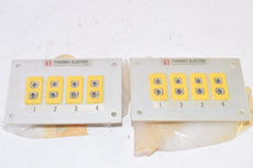 Lot of 2 NEW Thermo Electric 4 Circuit 2 Pin Connector Panels