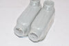 Lot of 2 NEW Westgate Manufacturing Threaded Conduit Bodies Type LB Series LB-50CG