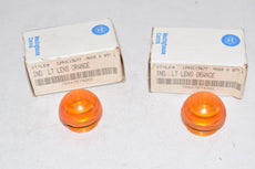 Lot of 2 NEW Westinghouse 1290C15G77 Model A Indicating Light Lens Orange