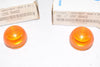 Lot of 2 NEW Westinghouse 1290C15G77 Model A Indicating Light Lens Orange