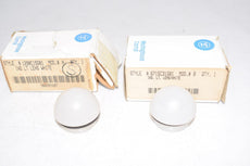 Lot of 2 NEW Westinghouse 6715C31G81, 1290C15G81 A & B White Lenses for Switches