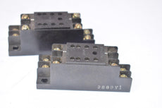 Lot of 2 Omron PYF08H Socket Relay Bases 8-Pin
