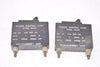 Lot of 2 Wood Electric 124-201-101 Circuit Breaker Switches 1 Amp 250VAC