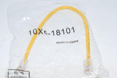 Lot of 22 NEW Cable Wholesale 10X6-18101 1 ft. Cat5e Yellow Ethernet Patch Cable - Bootless