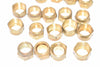 Lot of 24 NEW Parker Brass Compression Plug Accessory Fittings, 1/2''