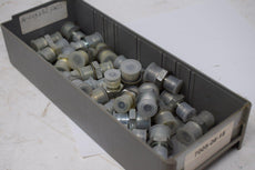Lot of 29 NEW Brennan 7005-06-18 Straight Adapter - 3/8 in Male JIC 37� Flare x 18 mm Male Metric, Steel