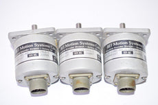 Lot of 3 BEI Motion Systems H25D-SS-1-ABC-88C30-LED-EM16-S Industrial Encoders