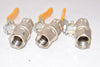 Lot of 3 Dungs BEE 84-3/8'' MOP5 Ball Valves 098 400