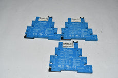 Lot of 3 Finder 93.01.0.240 Relay socket 34.51.7.060.0010 Power Relay