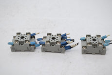 Lot of 3 Idec SR2P-05 Relay Socket