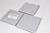 Lot of 3 NEW Bell 5175-0 Two-Gang Box Blank Cover - Aluminum