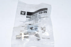 Lot of 3 NEW Ideal BNC Plug, RG-59, PVC, 75 Ohm, IA-3617