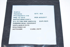 Lot of 3 NEW KAPCO Military Standard MS29513-114 O-Ring