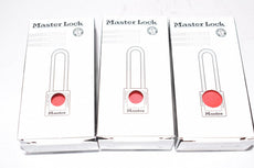 Lot of 3 NEW Masterlock 4FG03 Lockout Padlock: Keyed Different, Thermoplastic