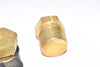 Lot of 3 NEW Parker Brass Tube Fittings, 3/8'' Thread