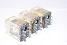 Lot of 3 OMRON MY2 Ice Cube Relay Switches 8-Pin