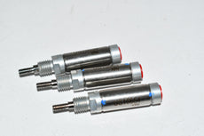 Lot of 3 SMC US15654 Air Cylinder Pneumatic 0.25'' Stroke