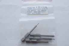 Lot of 4 Assembly Systems 40-60258 .035'' x 2'' 1/4 Hex Bit