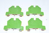 Lot of 4 Morsettitalia Euro E4 Green / Yellow Terminal Block 24-10 AWG