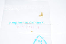 Lot of 4 NEW Amphenol 262113 MMCX Connector Plug, Male Pin 50Ohm Free Hanging (In-Line), Right Angle Solder