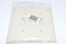 Lot of 4 NEW GE 72072 2 Gang Ivory Wall Plate Cover Switch