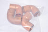 Lot of 4 NIBCO Copper Elbow Pipe Fittings, Plumber Fittings