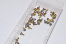 Lot of 43 McMaster-Carr Vibration-Resistant Sealing Rounded Head Screws, 4-40 Thread Size, 1/4'' Long 93802A421