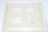 Lot of 47 NEW Hubbell NP82I Wall Plate; 2-G; 2) Duplex; Ivory