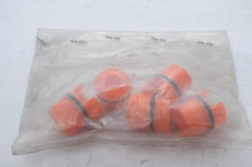 Lot of 5 NEW Orange Pushbutton Cap Lenses