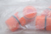 Lot of 5 NEW Orange Pushbutton Cap Lenses